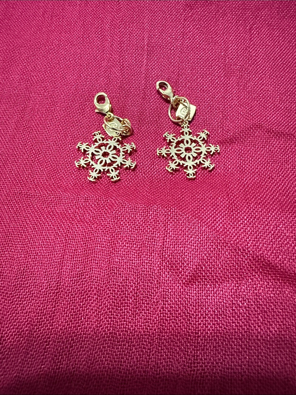 Chanel snowflake charm set. 2024 limited edition.